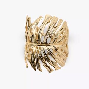 NWT Zara Woman Accessories LEAF CUFF BRACELET